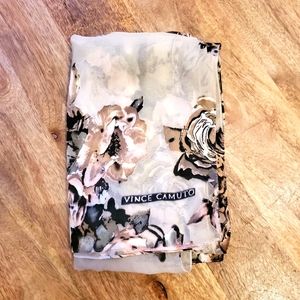 Vince Camuto opulent roses burnout scarf